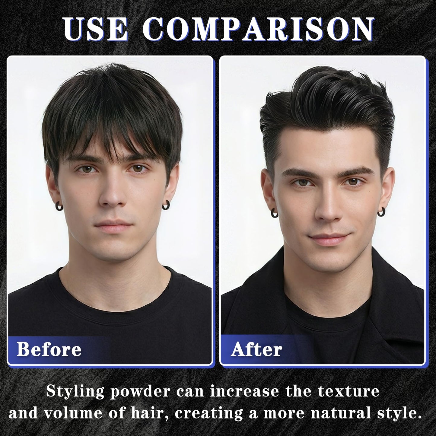 Rosawee Hair Styling Powder For Men Women Strong Hold Volumizing Powder Look Natural Thickness Volume Texture For All Hairstyles 1 pack