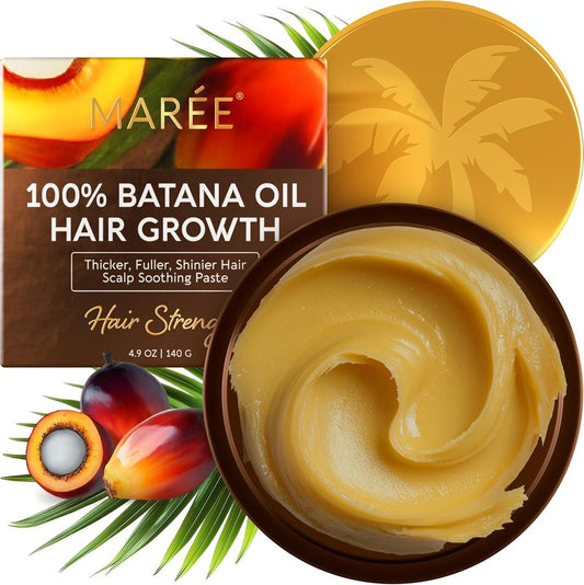 Batana Oil for Hair Growth - 100% Natural Raw Oil Paste | Density & Thickness for Women & Men