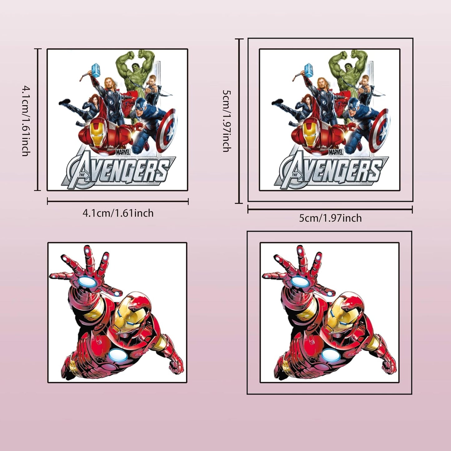 Avengers Temporary Tattoos for Kids - 40pcs Birthday Party Favors | Cartoon Stickers for Home Activities & Rewards