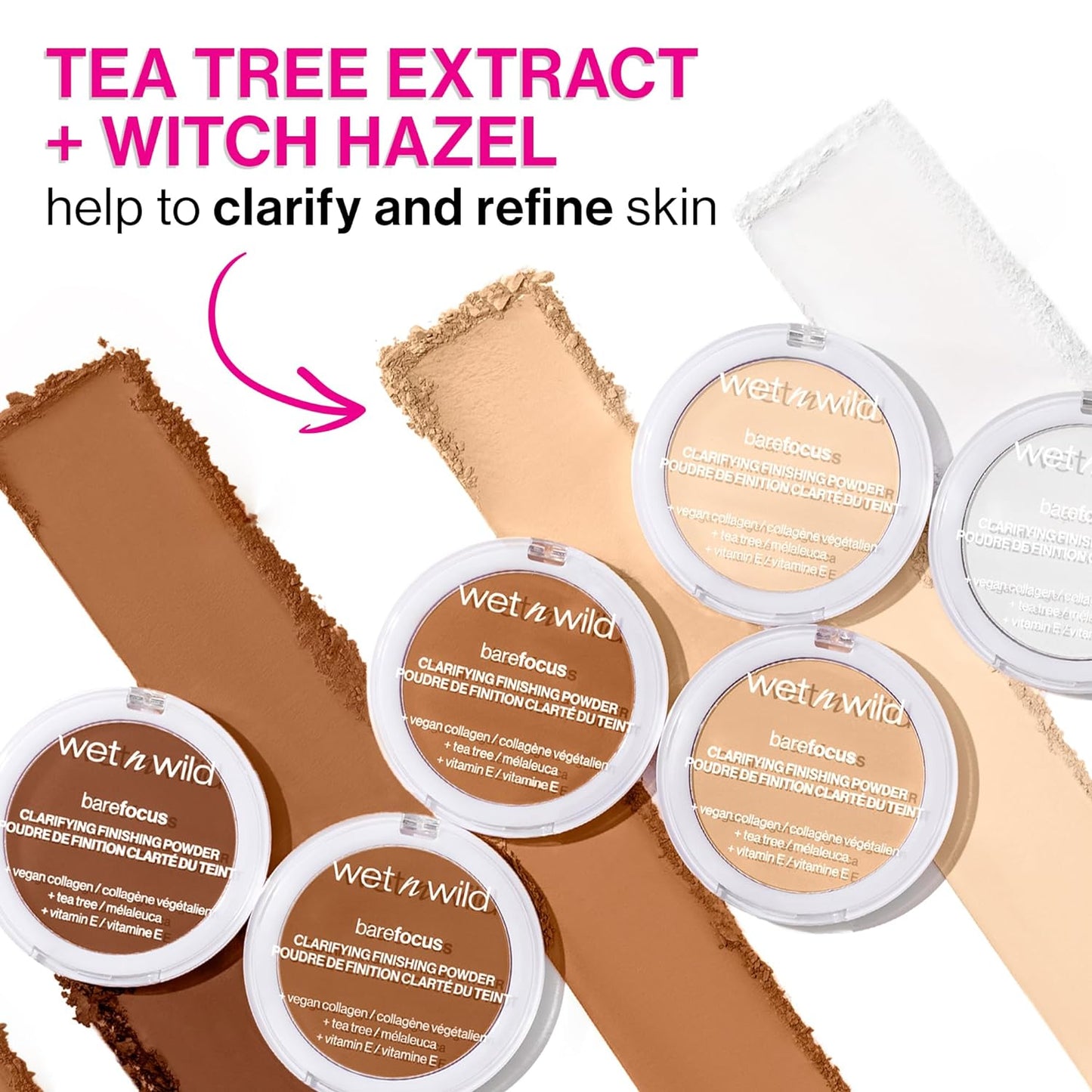 Bare Focus Clarifying Finishing Powder - Matte Pressed Setting Powder | Fair-Light Shade