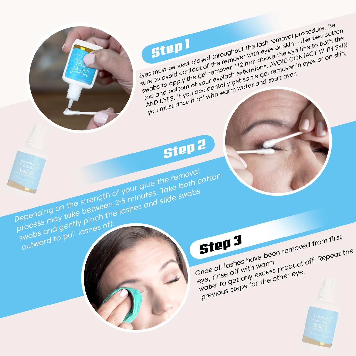 Existing Beauty Lash Extension Remover Gel - Sensitive Eyelash Remover 15ml