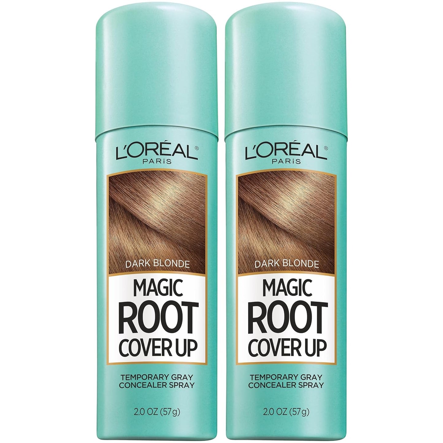 L'Oreal Paris Magic Root Cover Up - Gray Hair Spray for 100% Coverage | Lightweight, Ammonia-Free, Black, 2 oz