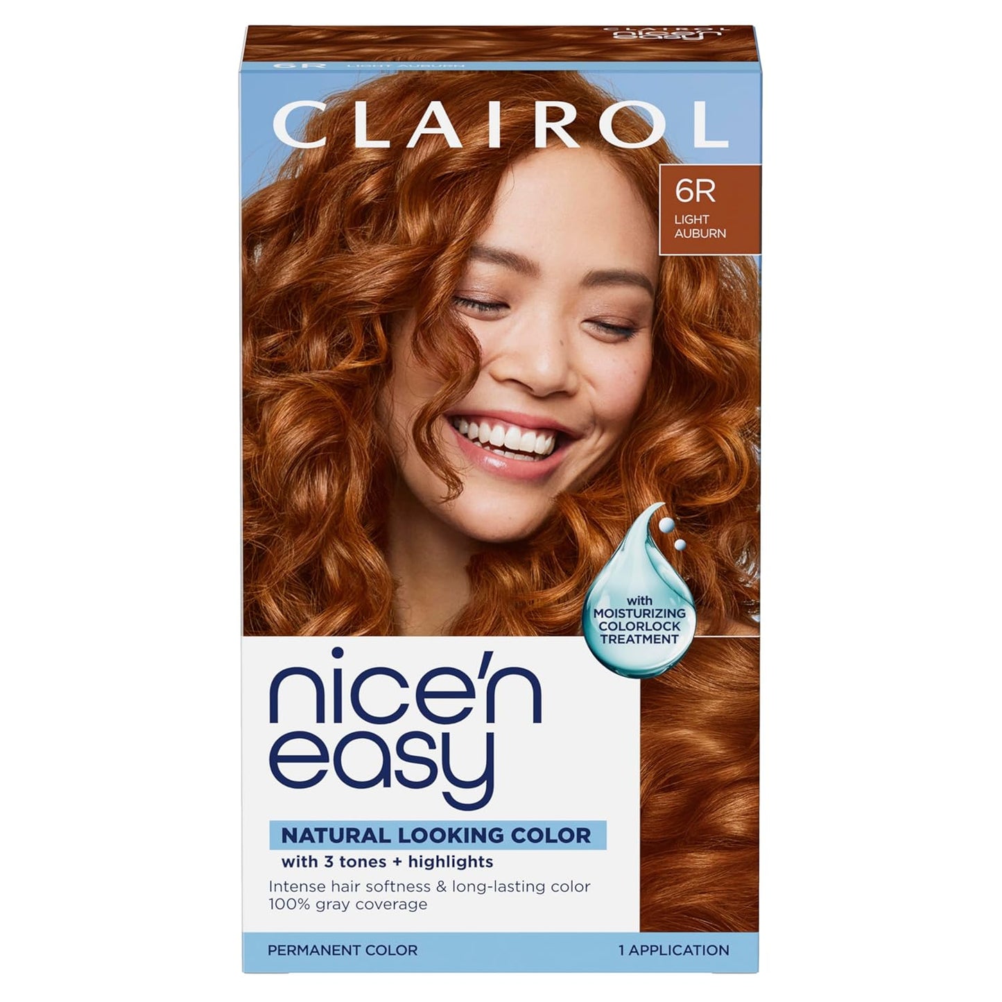 Clairol Nice'n Easy Permanent Hair Dye - Blackest Black | 100% Gray Coverage & Long-Lasting Shine | Single Pack