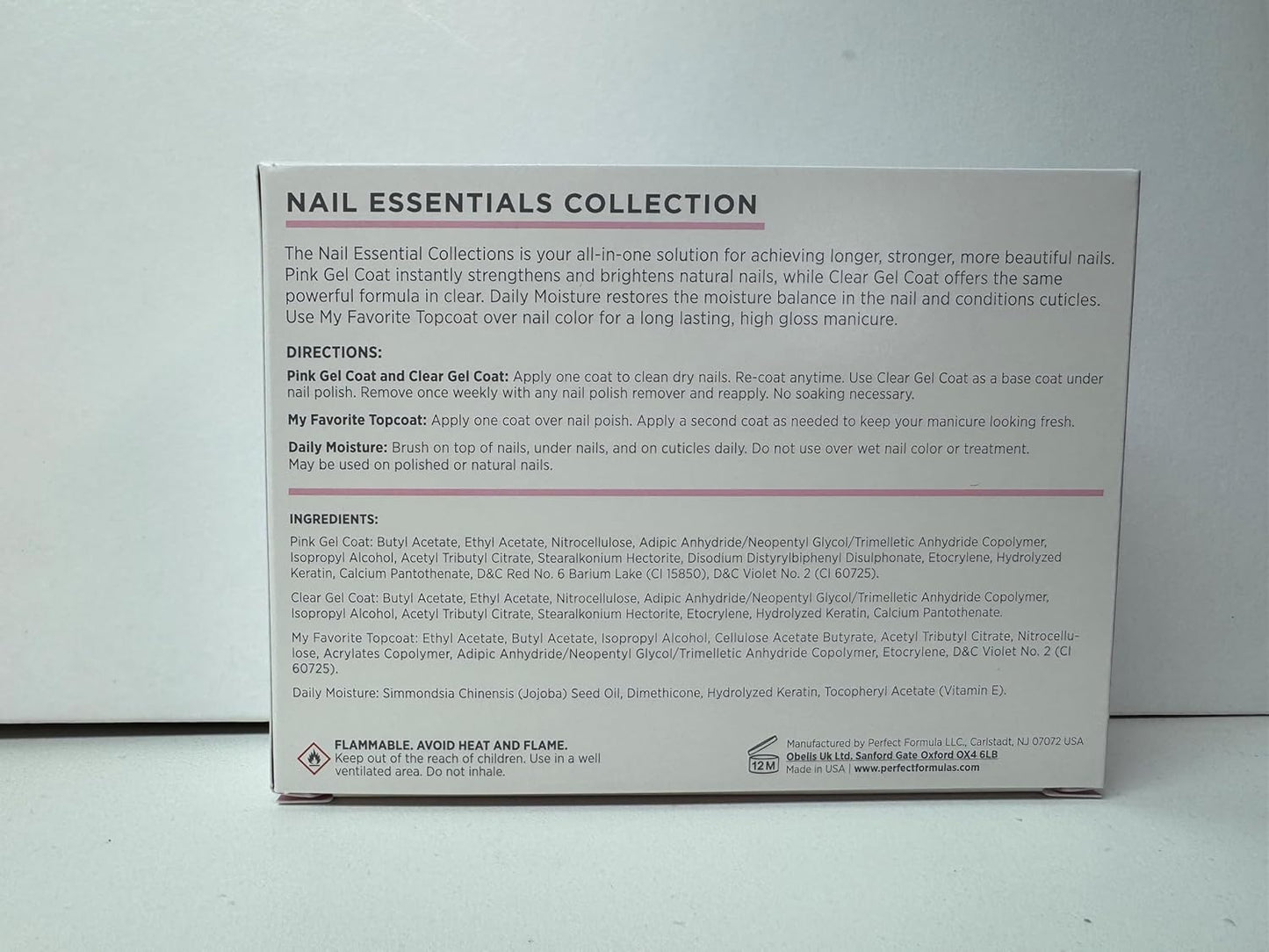 Nail Essentials Kit - 4-Piece Keratin Nail Strengthener & Growth | Repair Damaged Nails for High Gloss Finish