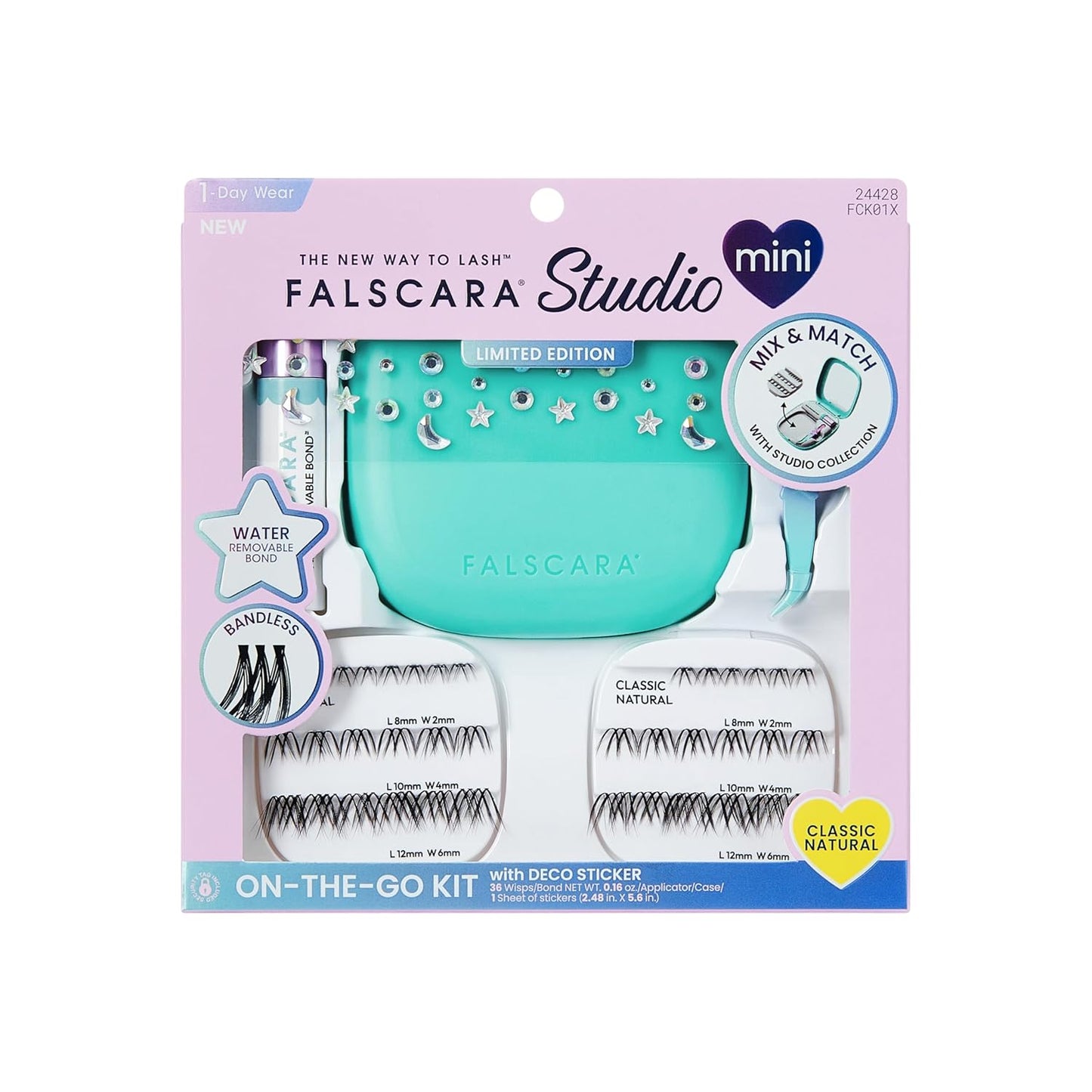 Falscara False Eyelashes - Contact Lens Friendly Lash Clusters | Reusable 8mm-12mm Easy Application