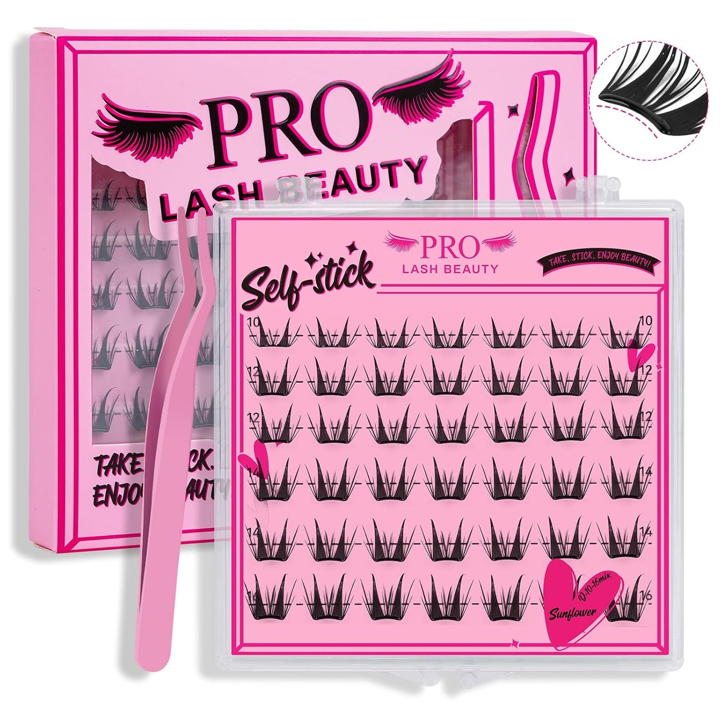 Lash Clusters - 72 Pcs DIY Individual Cluster Lashes | Volume Wispy 8-16mm, Soft & Reusable