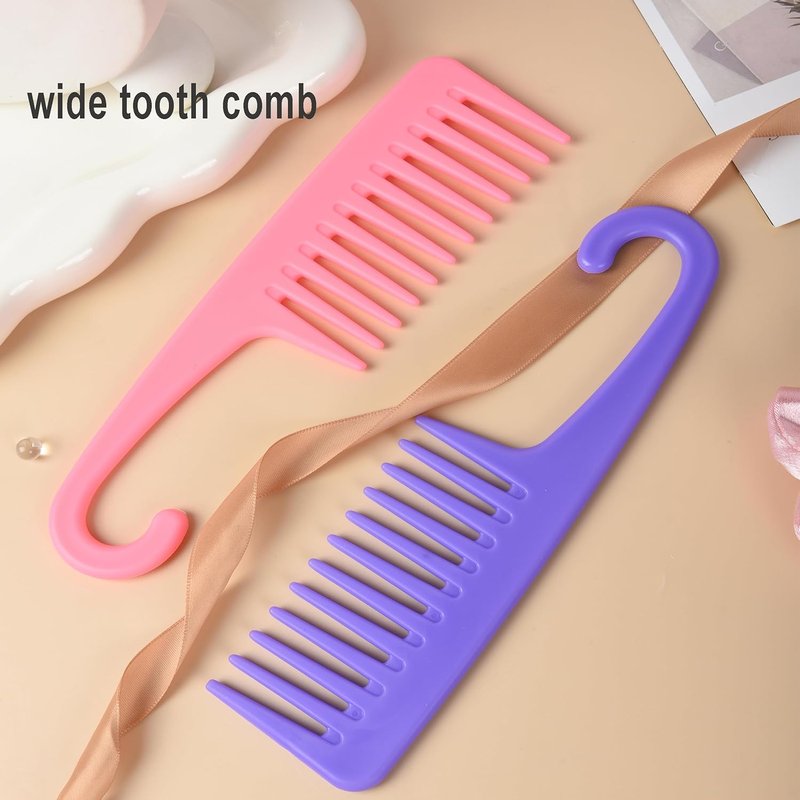 Hair Brush Set - 12 Pcs Detangling Brushes & Spray Bottle for Toddlers, Women | Curly Hair Care (Pink)