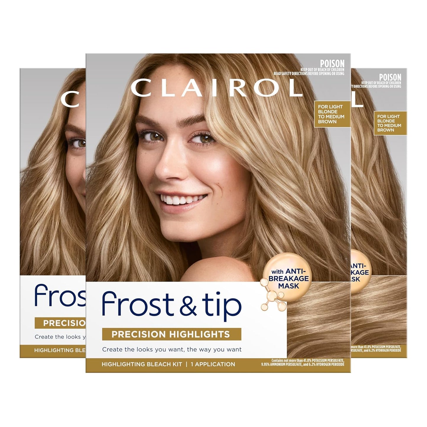 Clairol Nice'n Easy Hair Dye - Light Blonde to Medium Brown Color | Frost & Tip, 1 Pack