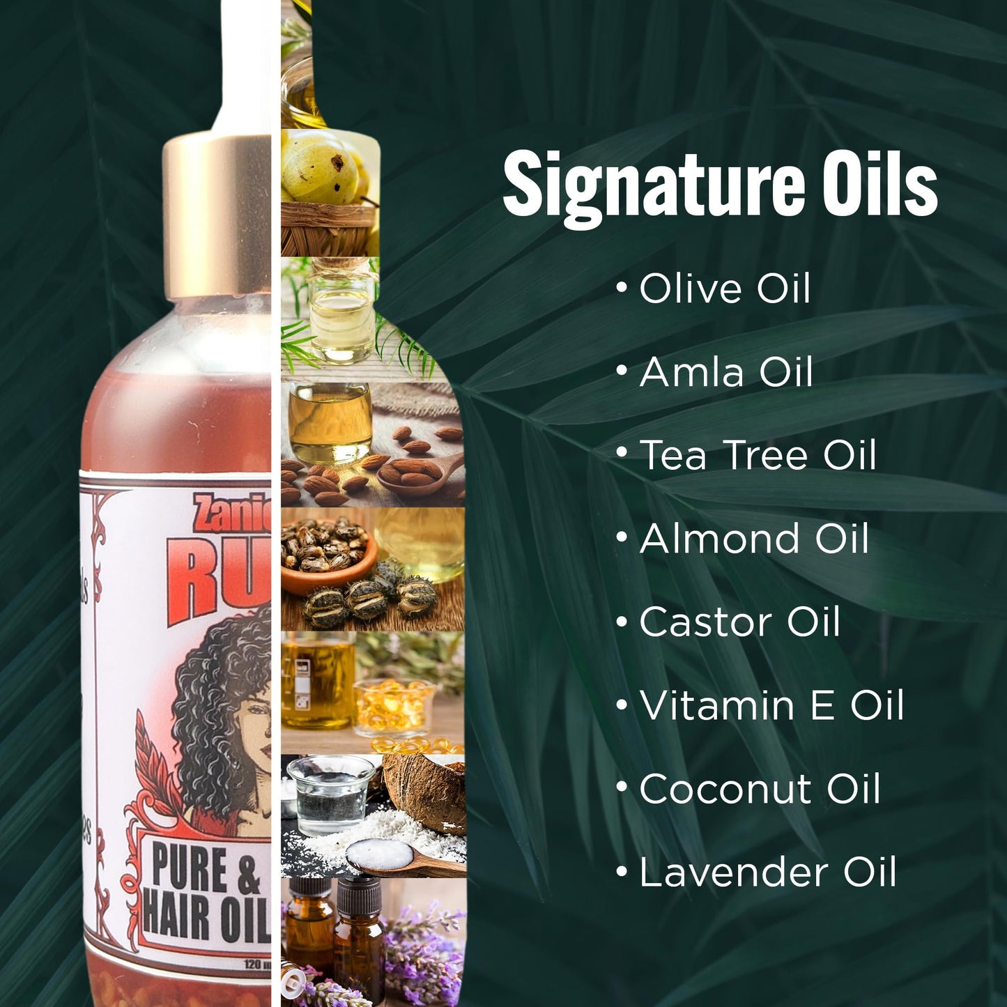 Zanichigo Fenugreek Herbal Hair Oil for Dry, Damaged & thinning Hair | Lightweight Non-Greasy - Hair Growth Treatment with 8 Oil Blend