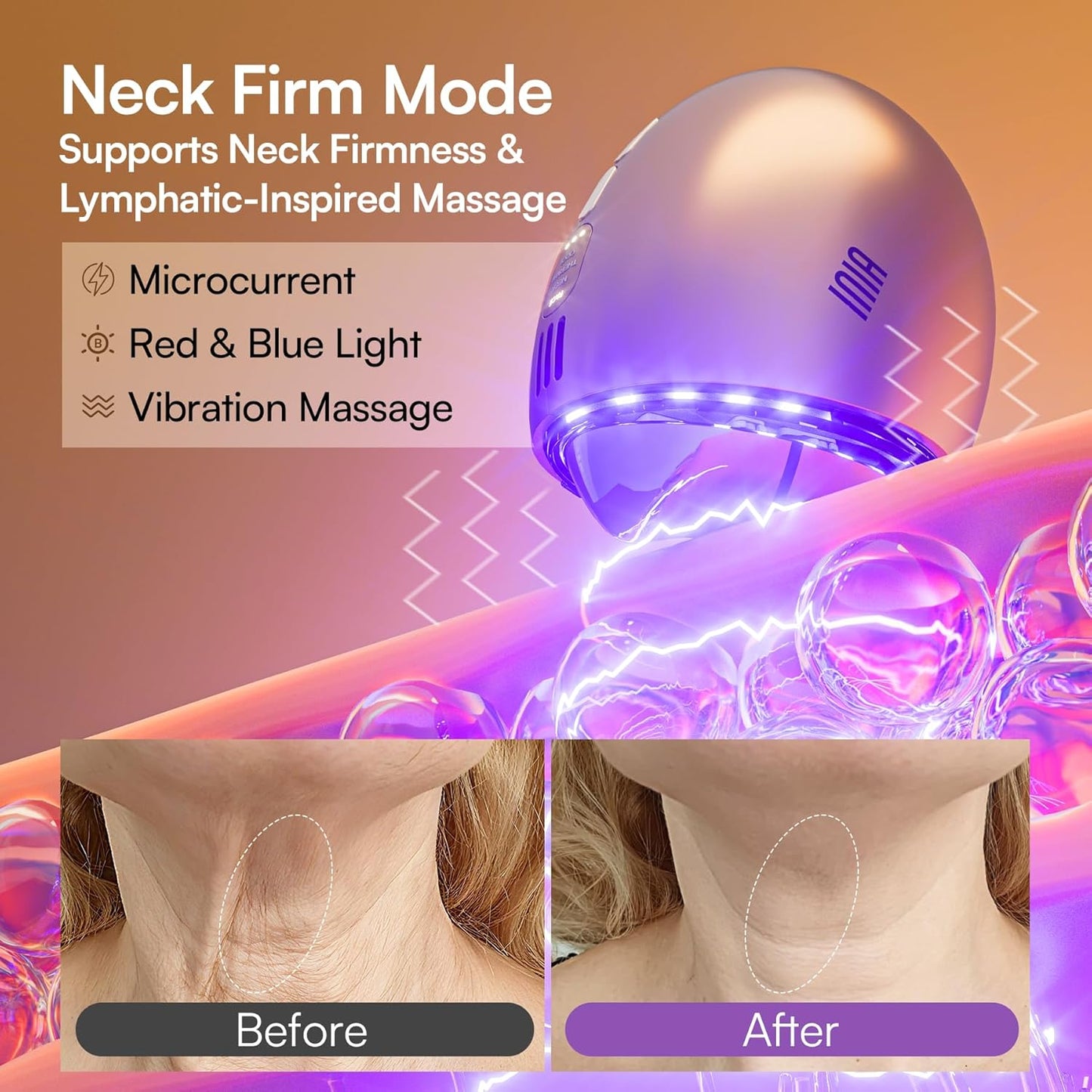 7-in-1 Red Light Therapy Gua Sha Facial Massager - Thermal & Cryo Modes for Puffiness & Firming