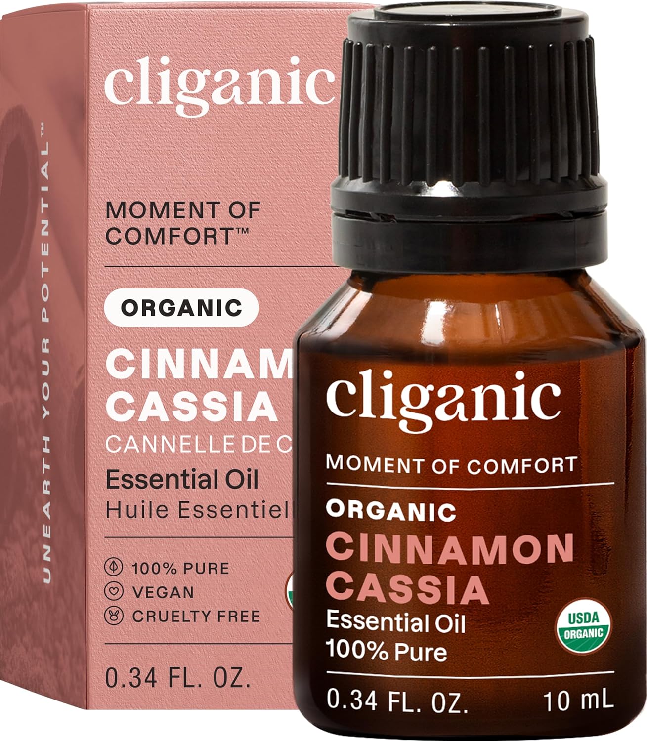 Cliganic Organic Lavender Essential Oil - 100% Pure Aromatherapy Oil | Non-GMO, 15ml