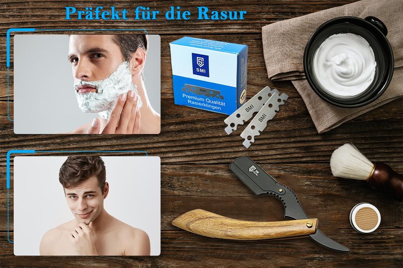 SMI Razor Blades Professional for Men Replaceable Blades 200 Pcs Half Blade / 2 Pack