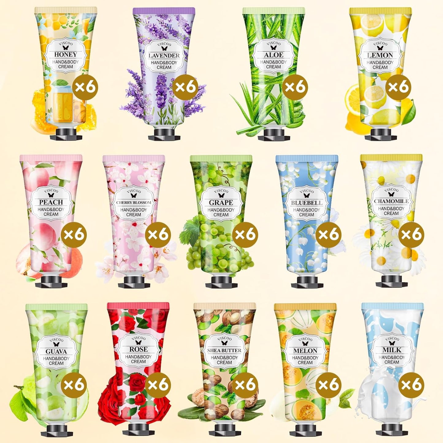 Hand Cream Gift Set - 84 Pack Moisturizing Mini Lotions for Women | Perfect Teacher Appreciation & Graduation Gifts