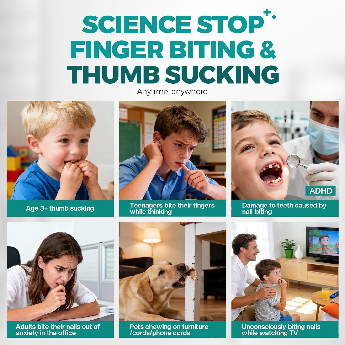 Morovan Nail Biting Prevention For Kids: Thumb Sucking Deterrent No Bite Nail Polish for Biters Anti Finger Sucking Lasting & Safe with Repair & Growth Nails 15ML Treatment Adults & Kids