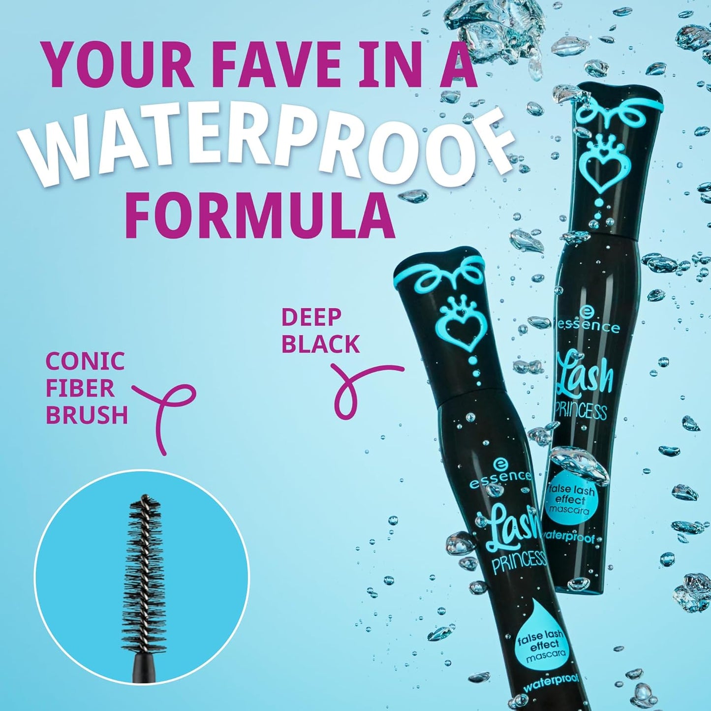 Lash Princess Waterproof Mascara & Curl Mascara Bundle | Long-Lasting Volume & Definition