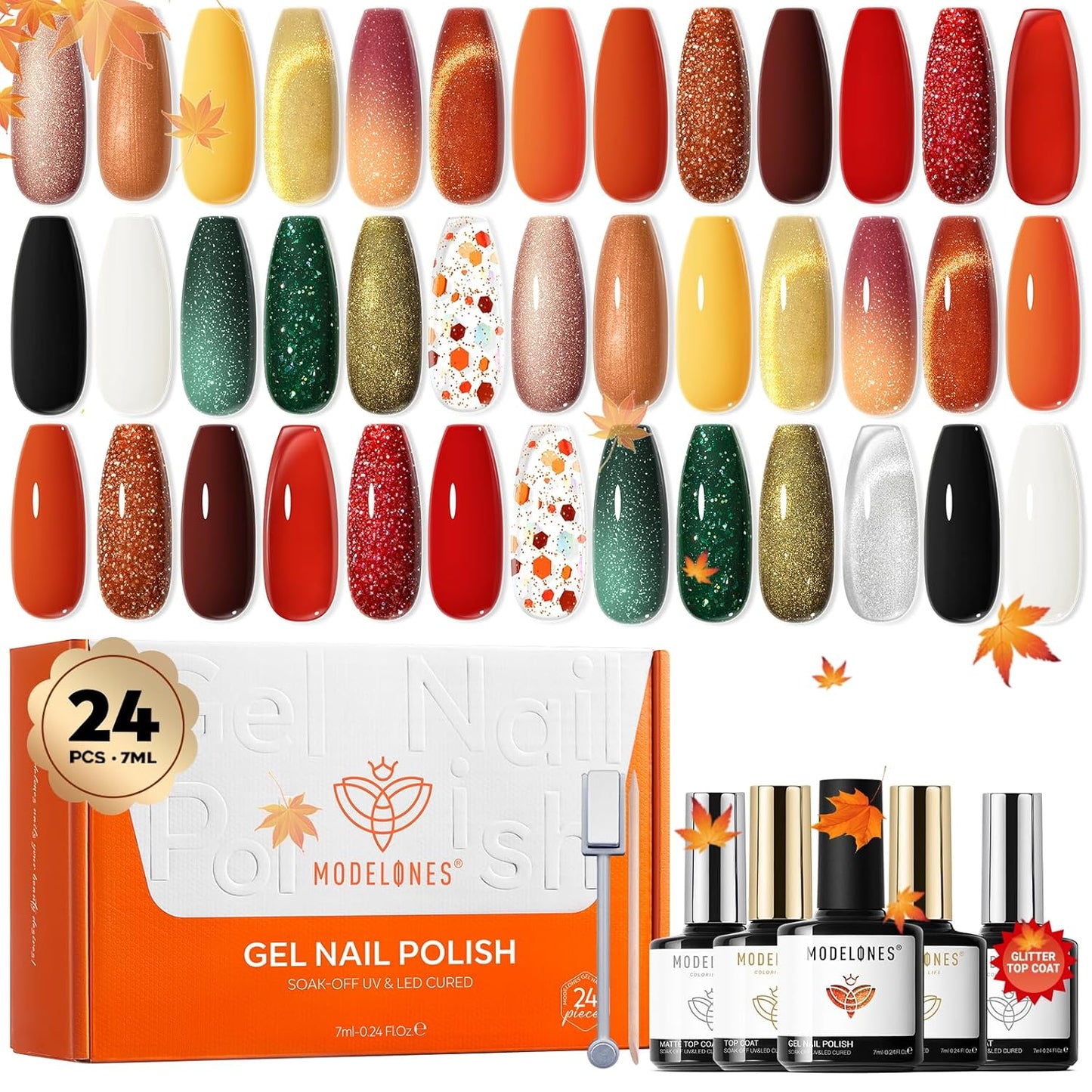 Modelones 5D Cat Eye Nail Magnet Tool Set - 360° Rotating U-Shaped, Ball, Hole & Heart Magnets for Gel Polish Art | 5 Pieces