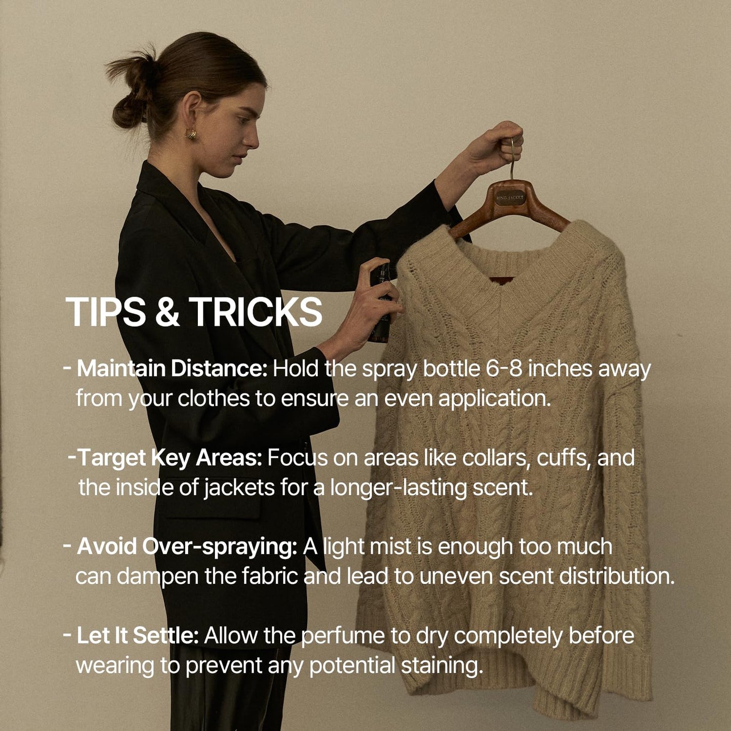 hetras Textile Perfume (Hotel Wood Scent) – TSA-Approved Travel Fabric Spray with Wrinkle Release | 2.7 fl.oz Portable Clothing Odor Eliminator Mist | Deep Woody & Amber Luxury Hotel Aroma for Suits