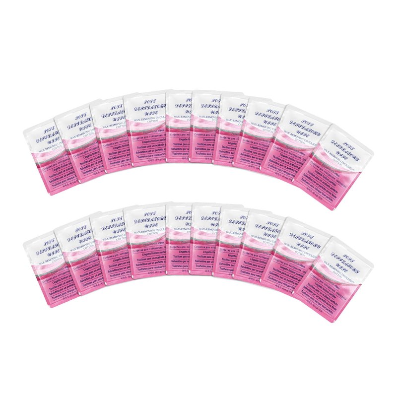 Beauty7 Post Wax Calming Oil Wipes 20 Packs Big Size Post Wax Oil Wipes for Body Leg Arm Post Waxing Cleanser After Wax Remover Removes Residue Reduces Redness Refill Pack