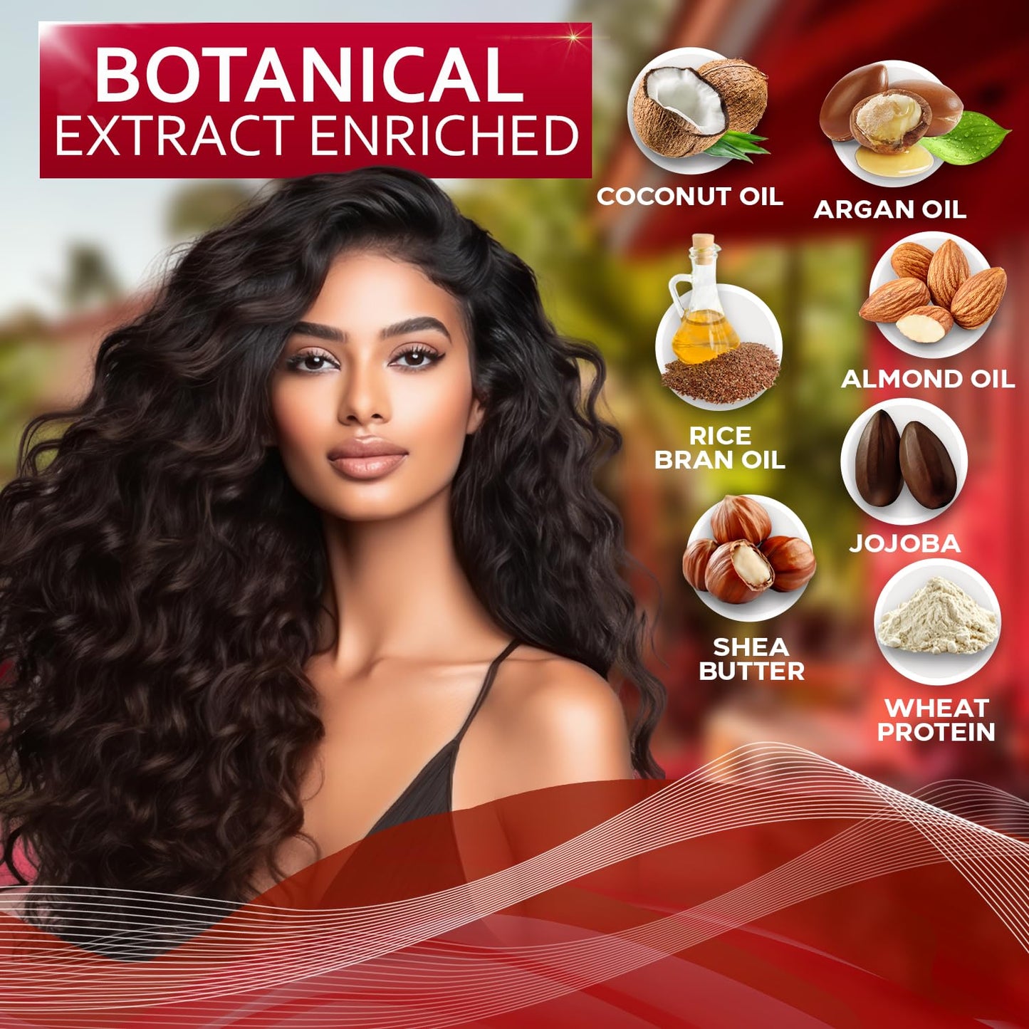 Leave-In Conditioner for Curly Hair - Frizz Control & Moisture | Restores Dry, Damaged Hair with Shea Butter