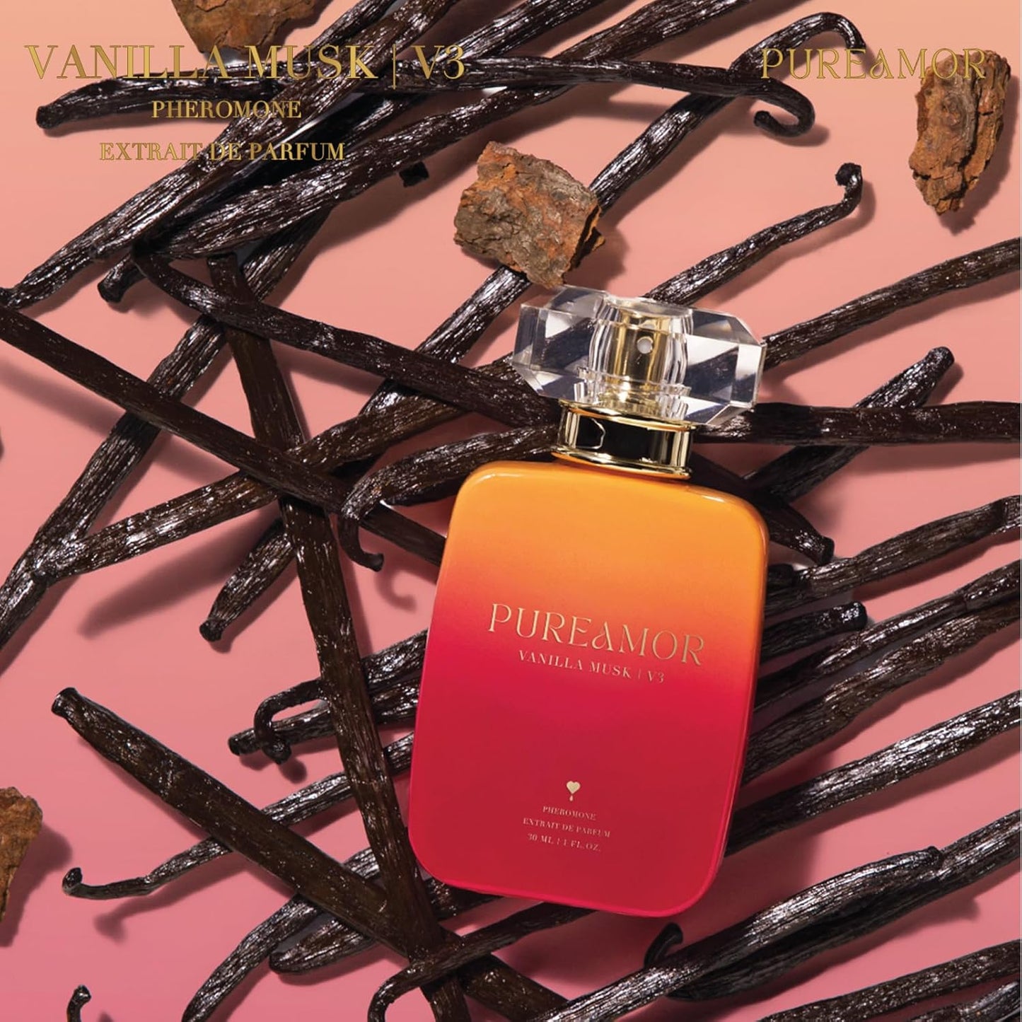 Pheromone Perfume for Women - Vanilla Musk Extrait de Parfum | Long-Lasting 30% Concentration, 1.0 oz / 30 ml