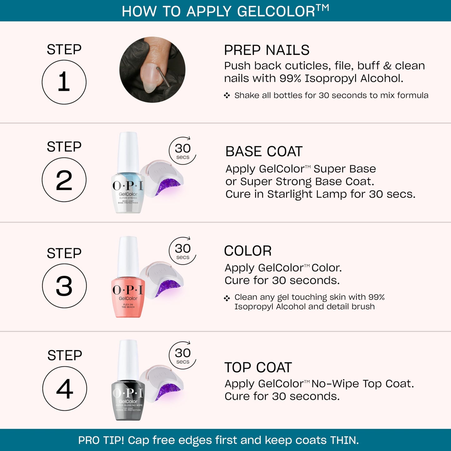 OPI GelColor Let's Be Friends! | Opaque Soft Cool Pink Crème LED Cure Gel Nail Polish | Salon-Quality Shine, Long-Lasting Wear | Vegan & HEMA Free | 0.5 Fl Oz