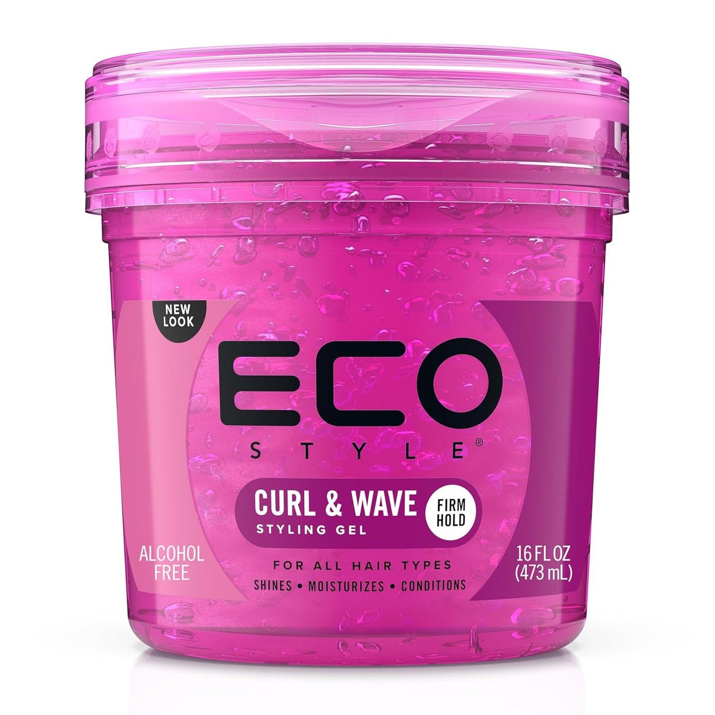 Eco Style Hair Gel - Curl & Wave | Anti-Itch, Alcohol-Free Formula - 8 Oz for Wavy Hair