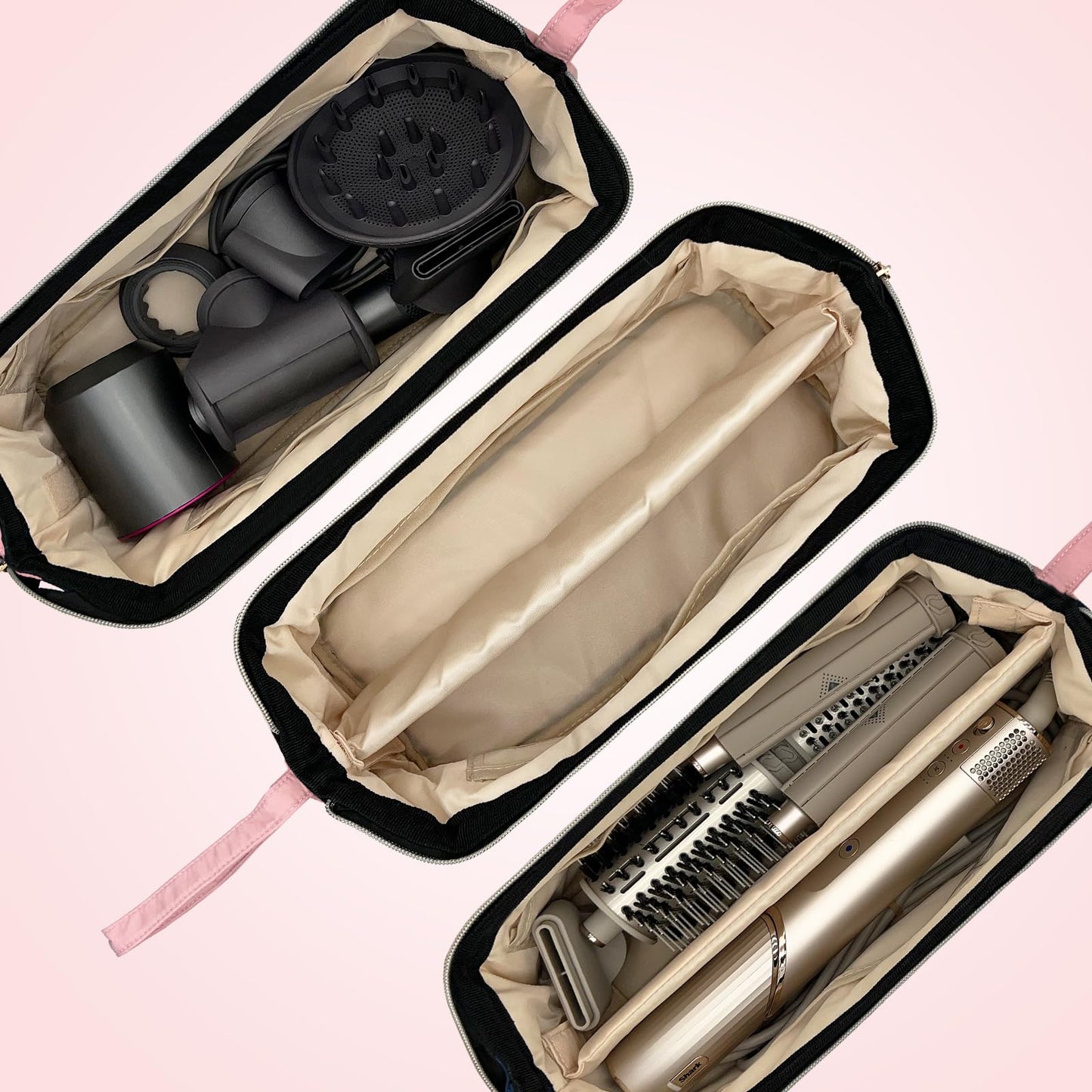 Chelvvg Hair Tools Travel Bag for Shark Flexstyle | Portable Carrying Case for Dyson Airwrap Hair Dryer Brush Revlon Hair Tools | Waterproof Dustproof Shockproof Flat Curling Iron Travel Organizer