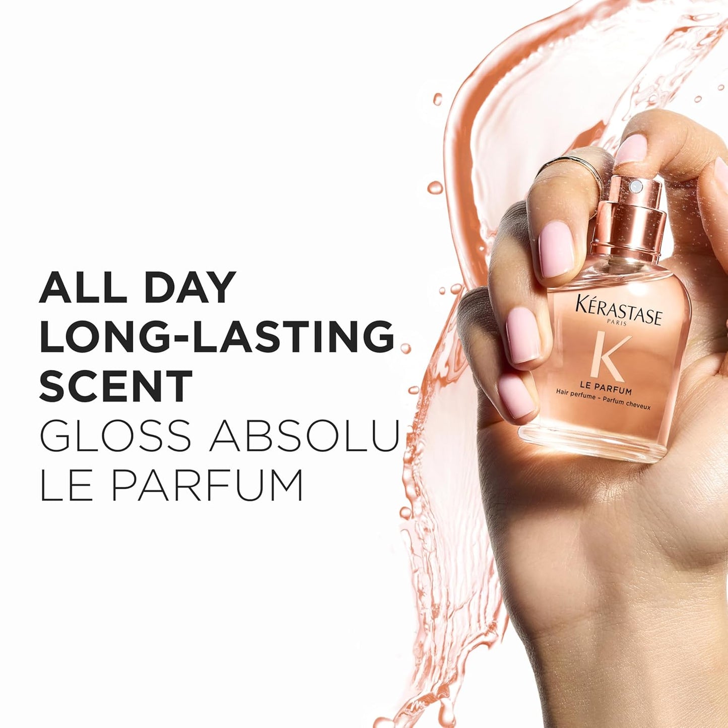 Kérastase Gloss Absolu Hair Perfume - Citrus & Floral Scent for Softer Hair | 1.7 oz