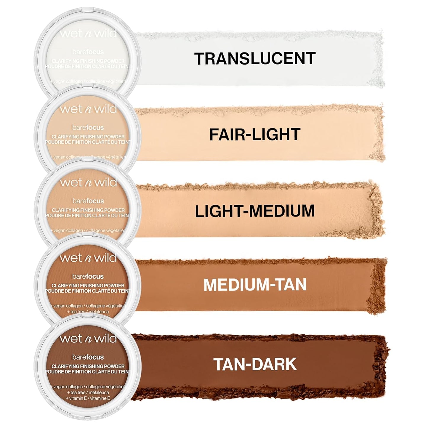 Bare Focus Clarifying Finishing Powder - Matte Pressed Setting Powder | Fair-Light Shade
