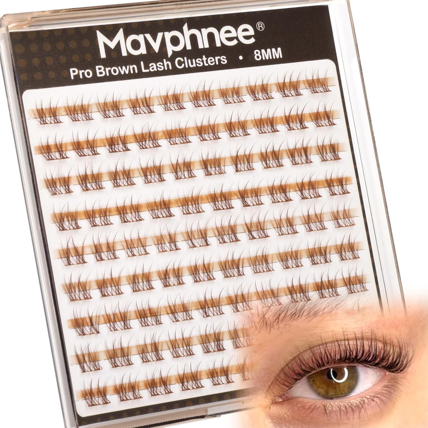 Natural Cluster Eyelash Extensions - Short Lash Clusters 8-10-12MM | CC-Curly Wispy Individual Lashes, 144 Pcs