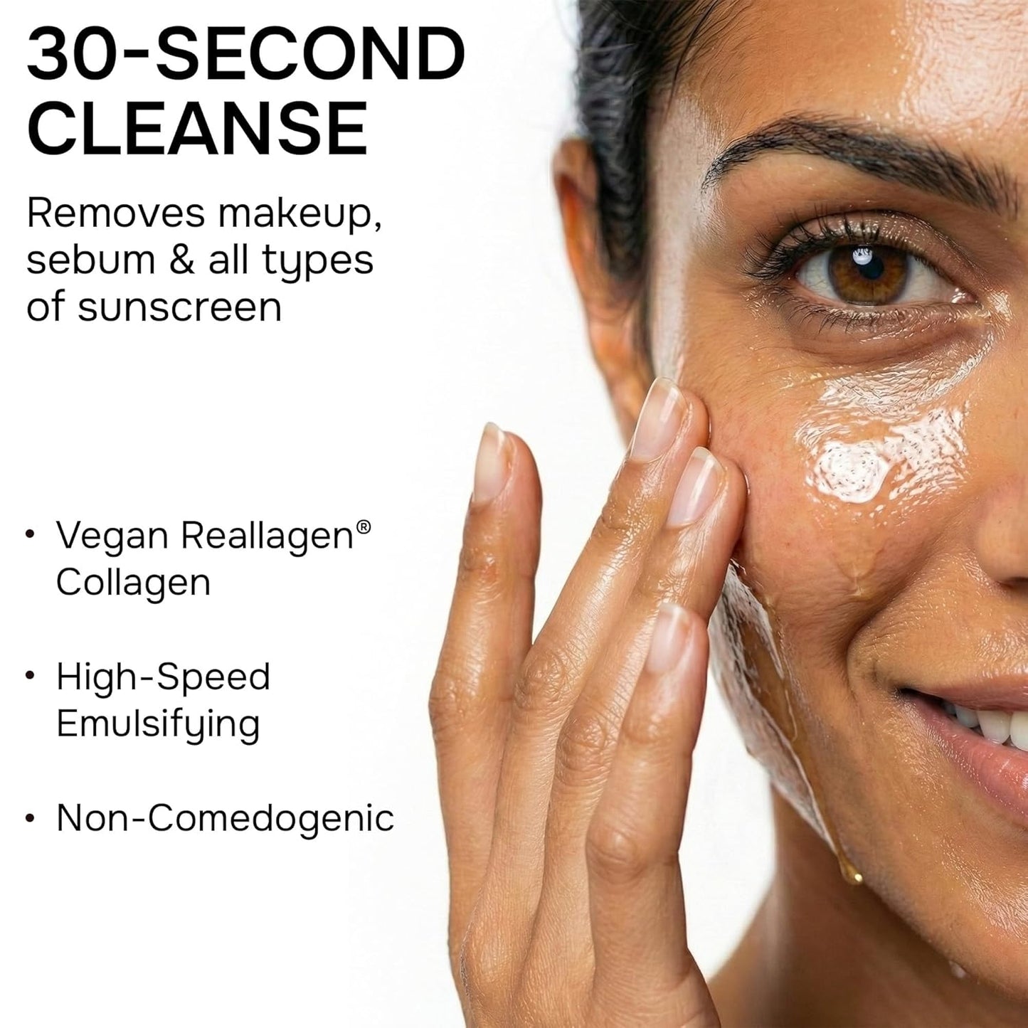 Deep Cleansing Oil for Face - Hydrating Makeup Remover with Collagen & Centella | 6.76 fl oz