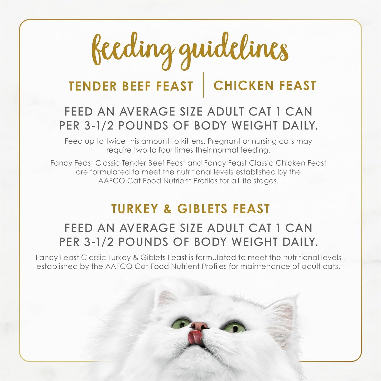 Fancy Feast Wet Cat Food Variety Pack - Grain Free Poultry & Beef Pate - 30 Cans, 3 oz Each