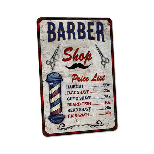 Barber Shop Sign, Barber Price List, Vintage Barber Shop Décor, Barber Shop Accessories, Barbershop Décor, Barber Shop Décor, Barbershop Sign, Barber Signs, Salon Décor 108122001097