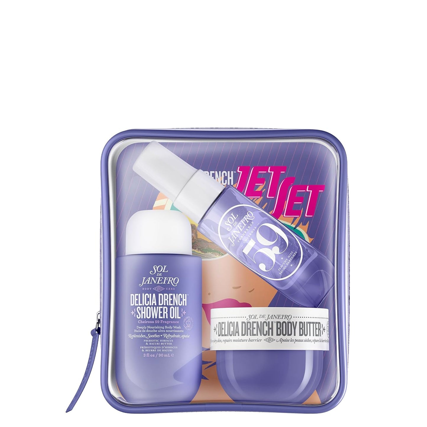 Travel Shower Kit - Sol de Janeiro Jet Set | Perfect for On-the-Go Hydration and Refreshment