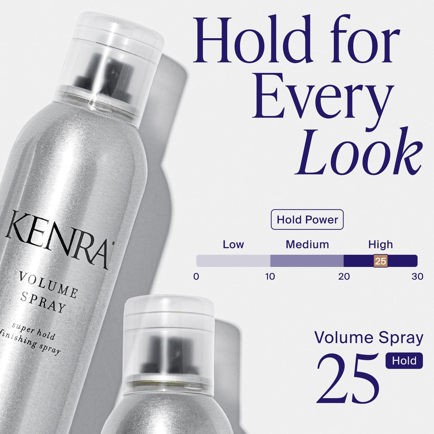Kenra Professional Volume Spray 25 50% | Super Hold Finishing & Styling Hairspray | Flake-free & Fast-drying | Wind & Humidity Resistance | All Hair Types | Travel 1.5 oz