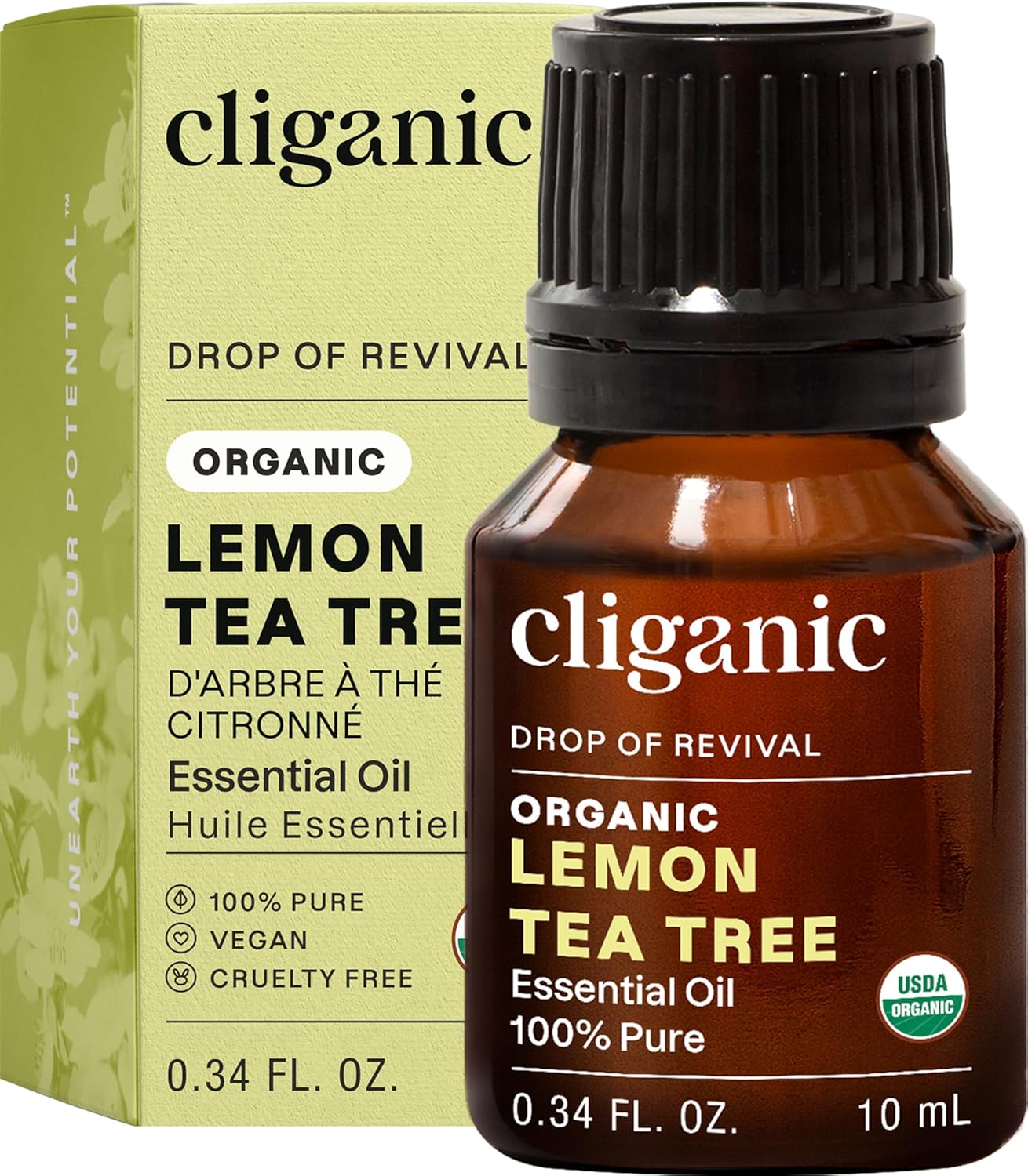 Cliganic Organic Lavender Essential Oil - 100% Pure Aromatherapy Oil | Non-GMO, 15ml