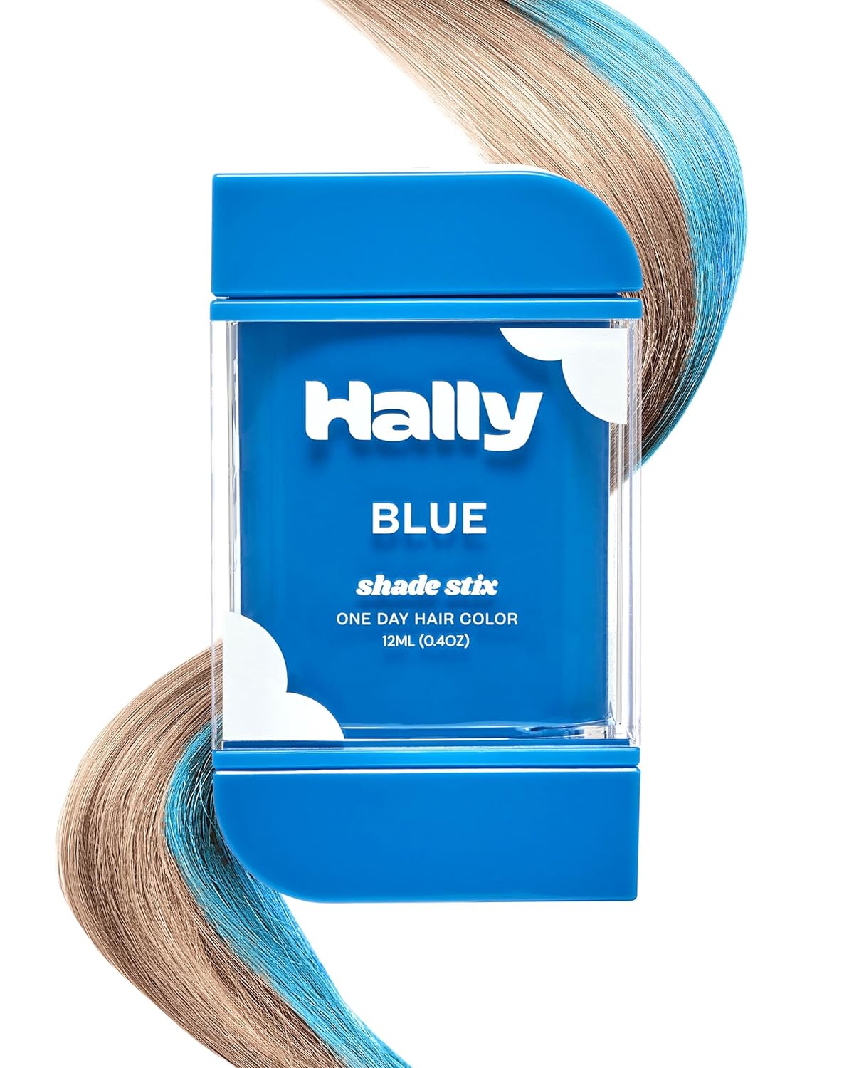Hally Hair Temporary Color Stix - Washable Blue Hair Chalk for Kids, Teens & Adults | 12 ml Perfect for Festivals & Parties