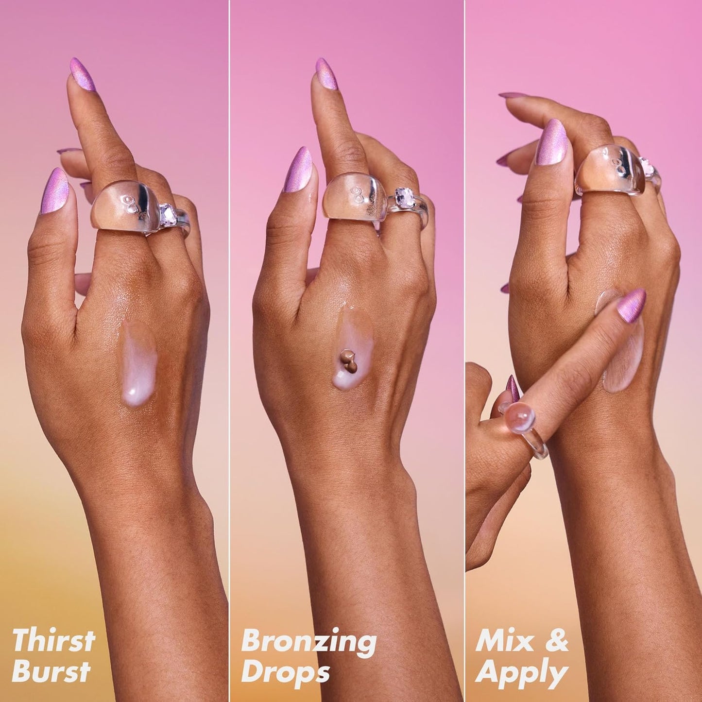 e.l.f. SKIN Holy Hydration Drops Duo - Thirst Burst & Bronzing Skincare Set for Dewy, Sun-Kissed Glow | Vegan & Cruelty-Free