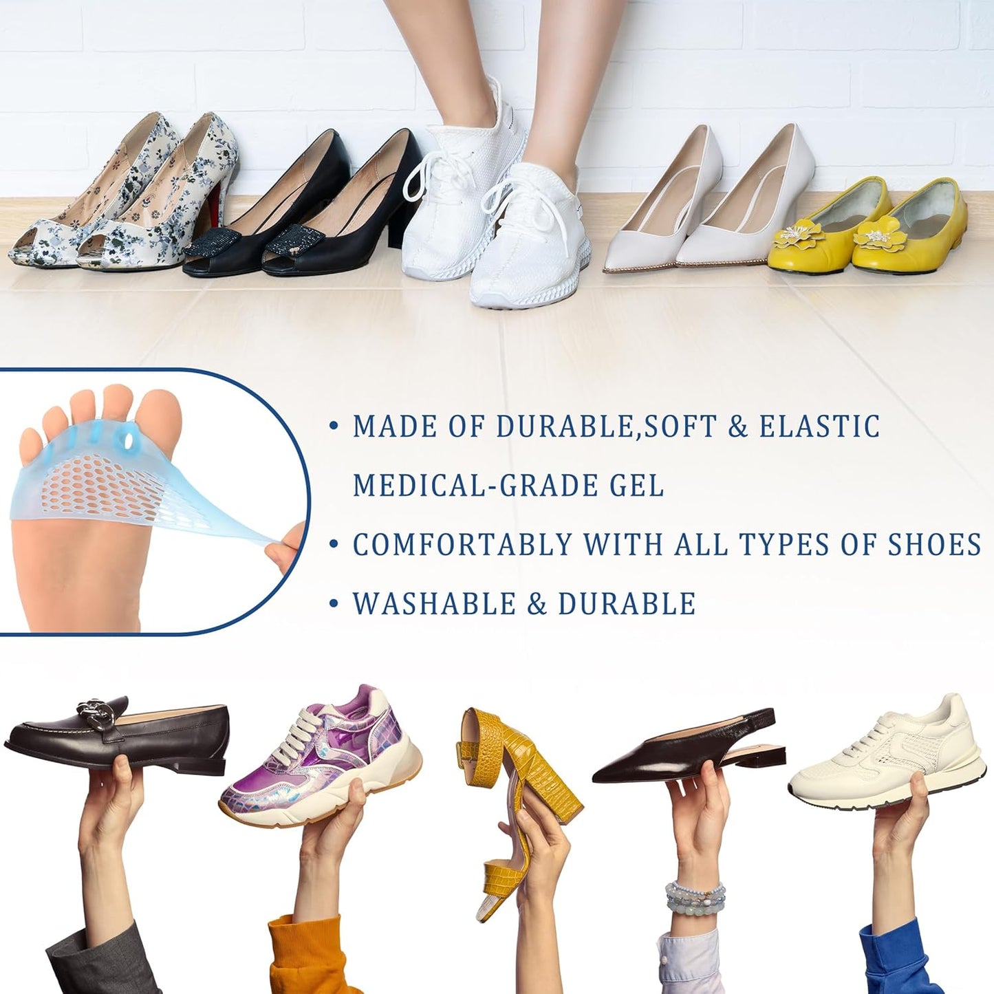 Zivyes Silicone Toe Separators - 4 Pairs for Bunion Relief & Toe Spreading | Unisex Comfort