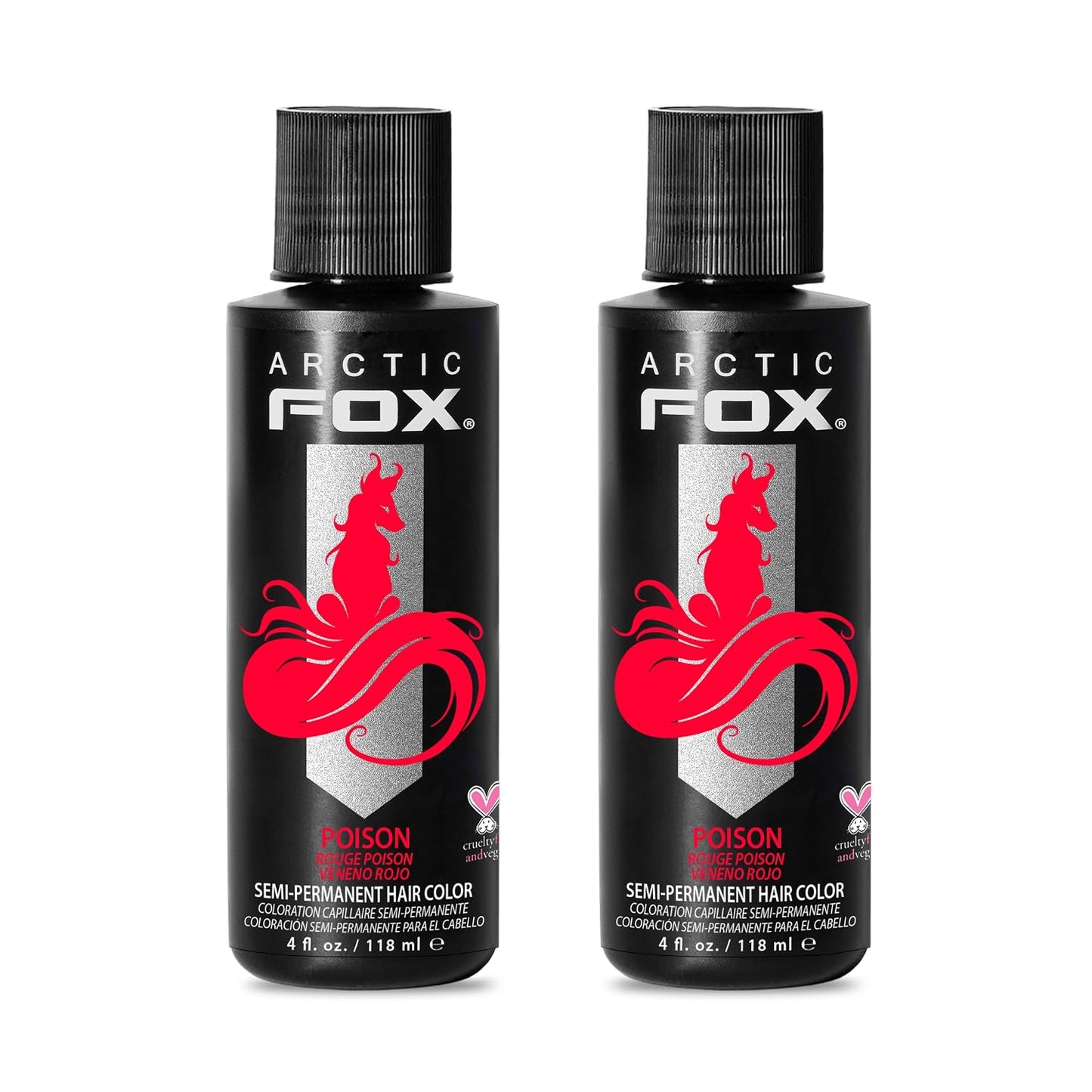 Arctic Fox Semi-Permanent Hair Dye - Vibrant Purple AF Color | Vegan, Ammonia-Free, 4 Fl Oz