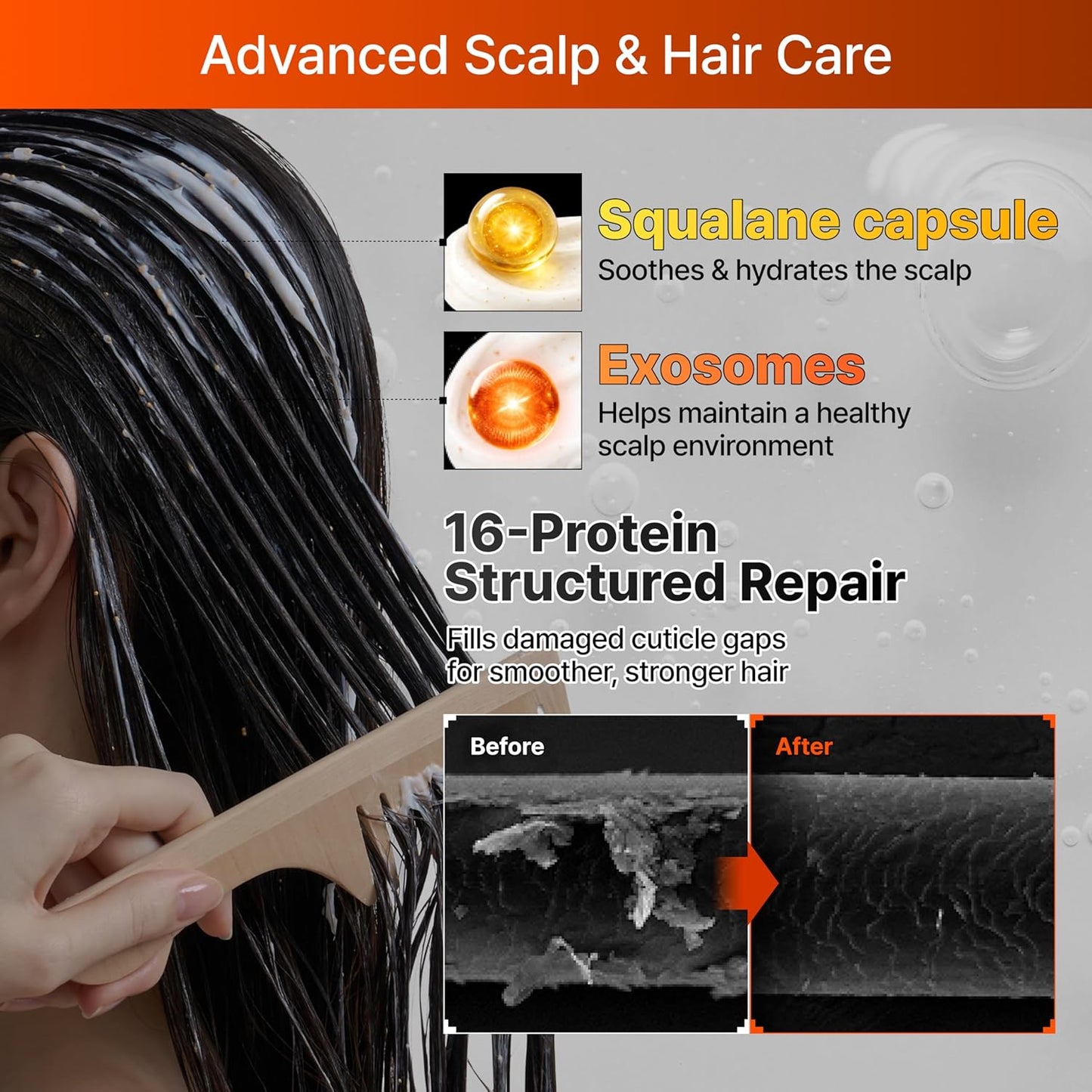 Lilyeve GROWTURN Hair Growth Treatment - Squalane Capsules & Exosomes | 7.77 fl. oz. Hair Mask for Damaged Hair