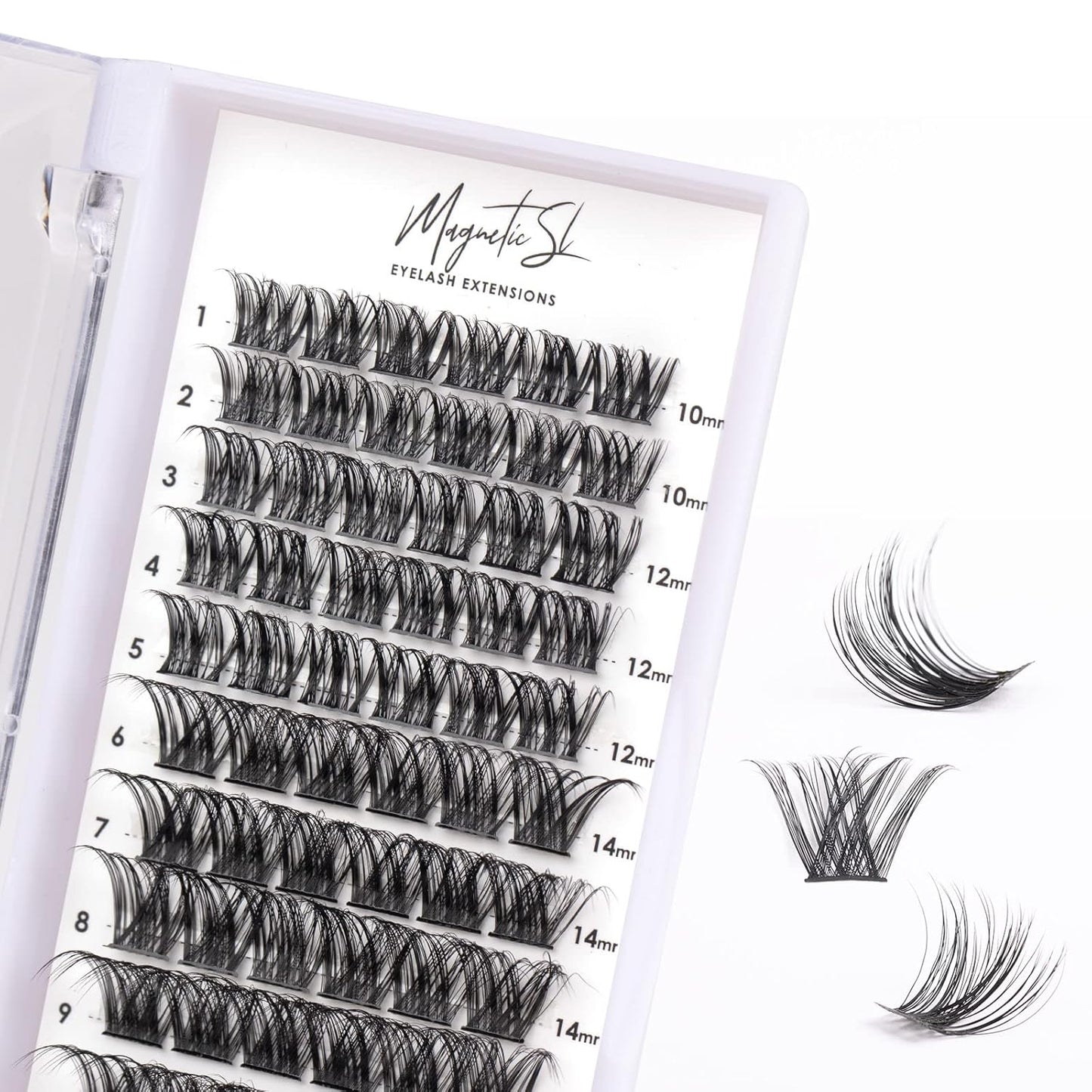 Lash Clusters - 480 Multi-Style False Eyelash Extensions | 10-20mm Thick 60D-100D for DIY Beginners