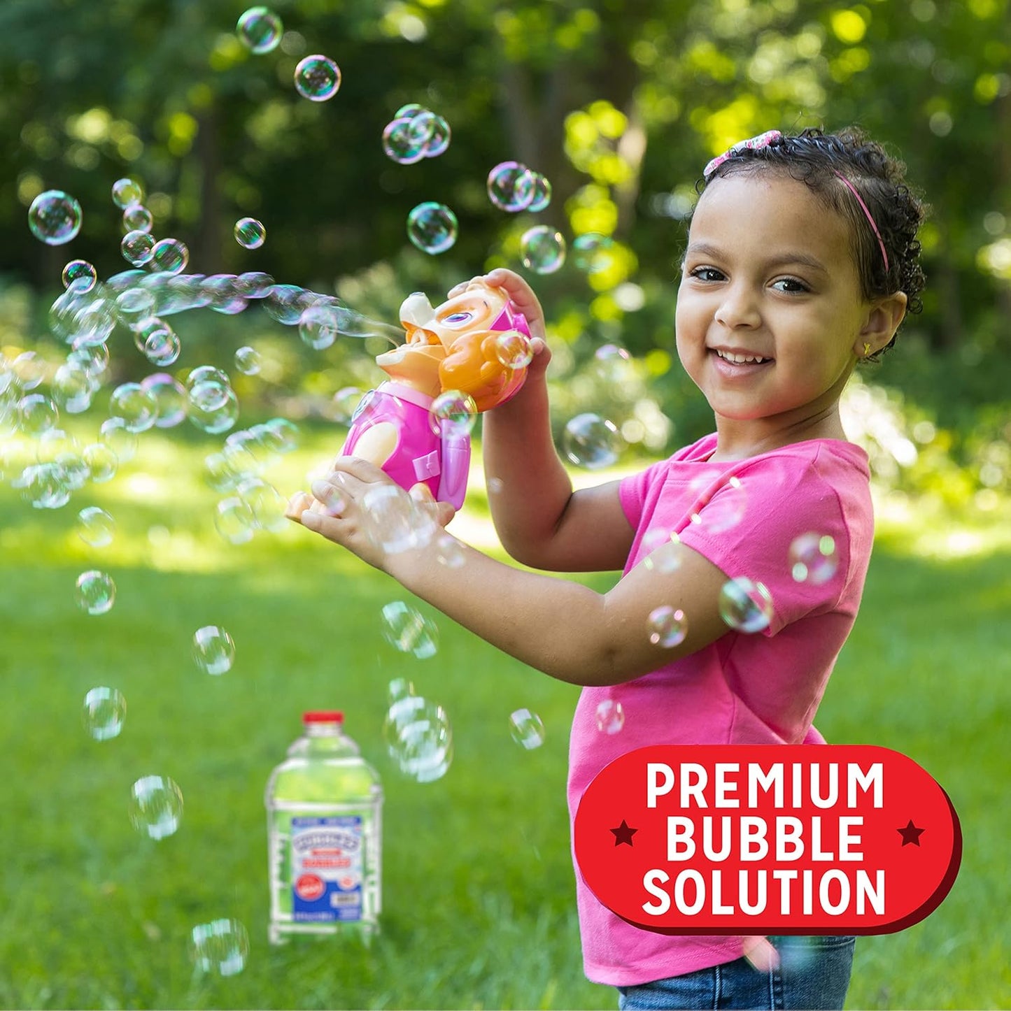 Fubbles Little Kids Bubble Solution - 64oz Non-Toxic Refill for Bubble Machines & Toys