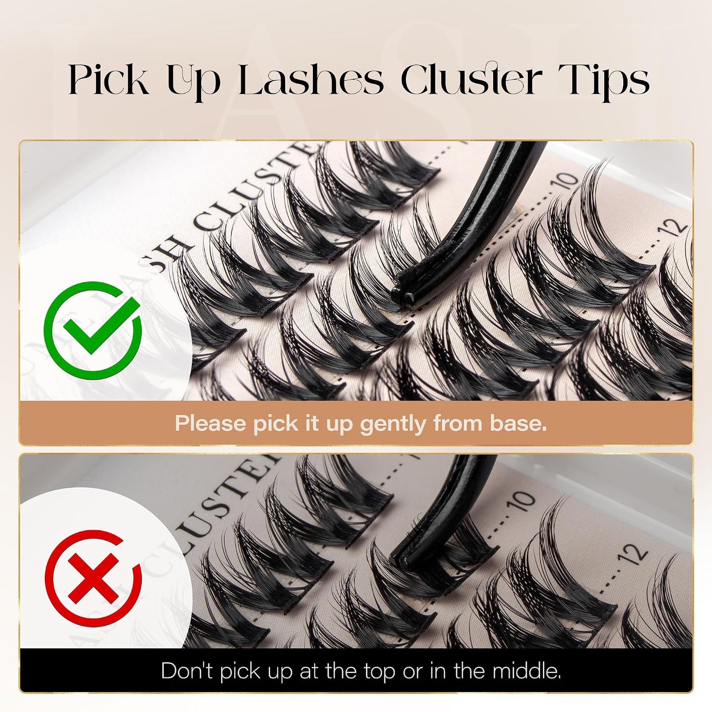 BEFER Lash Clusters - 120 Pcs D Curl Eyelash Extensions for DIY Volume | Fluffy & Wispy 10-16MM
