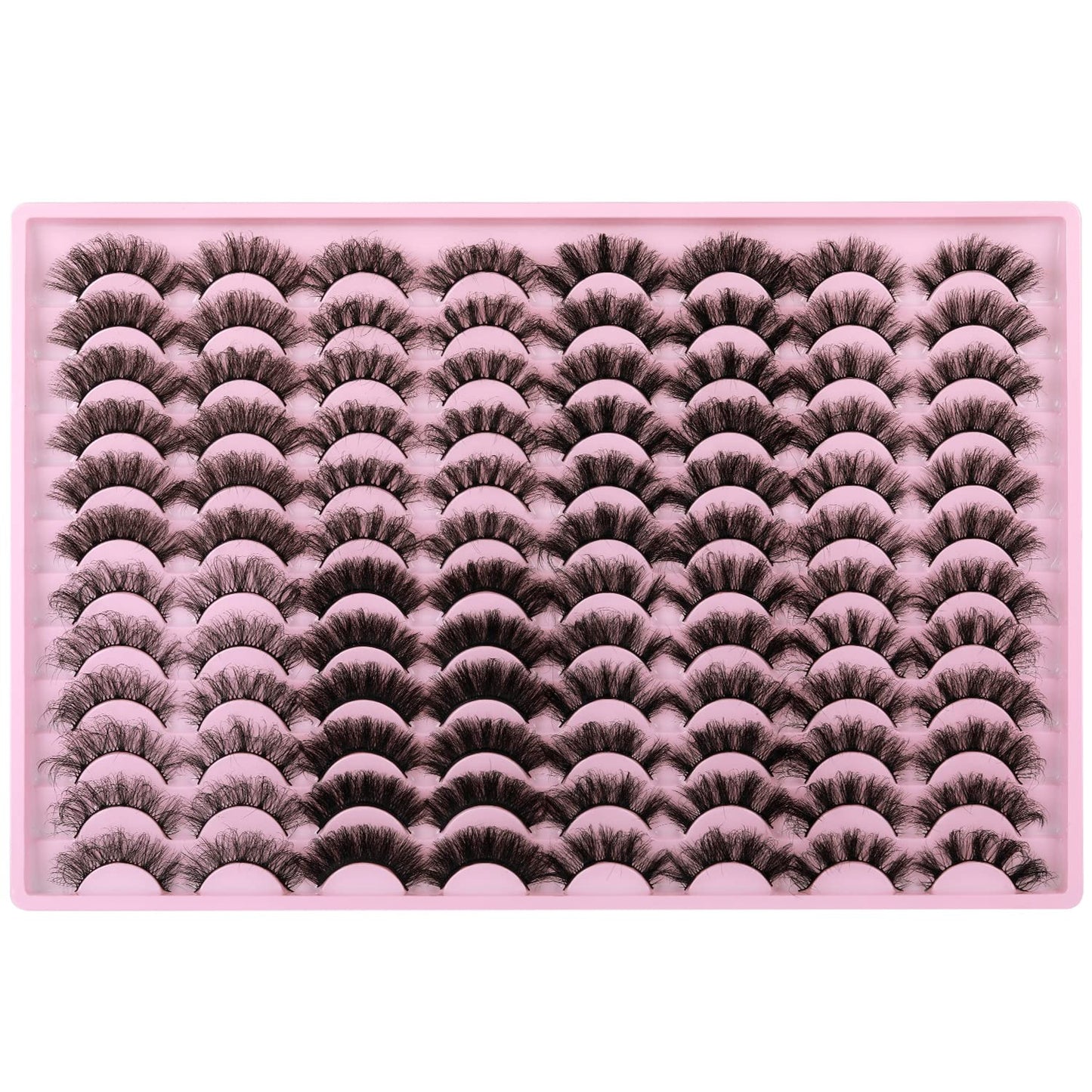 Mink Lashes - 48 Pairs Dramatic 10D Faux Mink Eyelashes | Soft & Thick Styles Mix