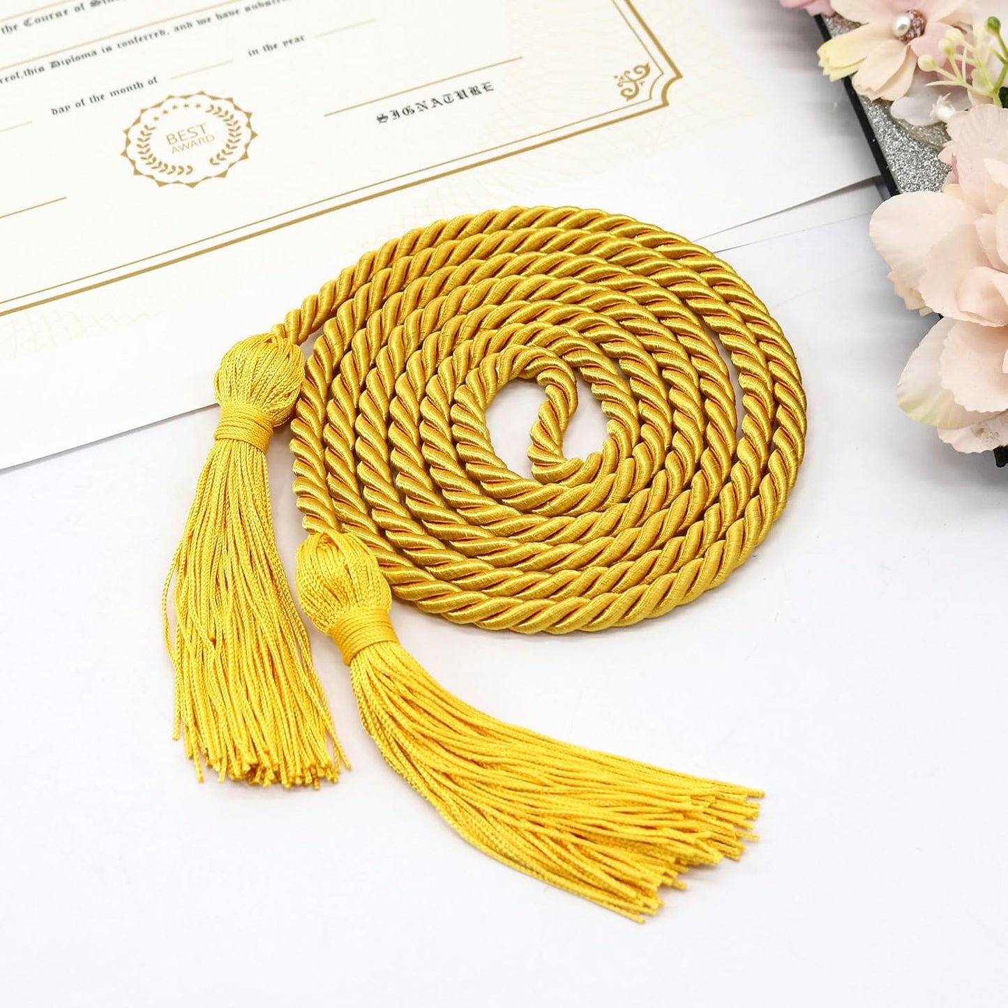 Graduation Honor Cord - 68" Gold | Premium Quality for Ceremonies
