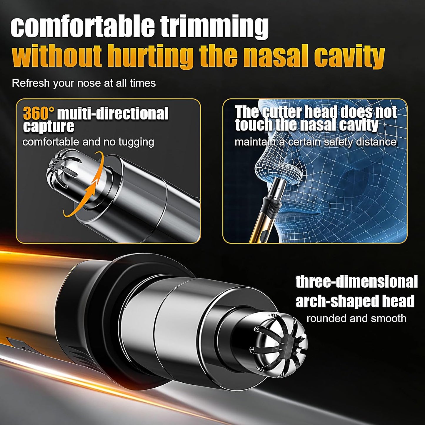 Professional Hair Clippers - 4 in 1 Men's Grooming Kit | Rechargeable Beard Trimmer & Shaver with Metal T-Blade, LED Display, Gold Finish