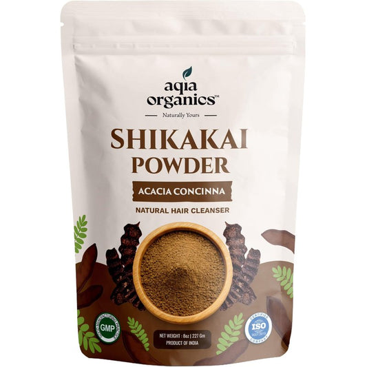 Pure Shikakai Powder | 100% Pure Chemical-Free | 8oz | 2-in-1 Natural Hair Cleansing Mask for Dry Damaged Hair and Growth | Anti Frizz Repairing Hair Mask | Deep Scalp Cleansing | Acacia Concinna
