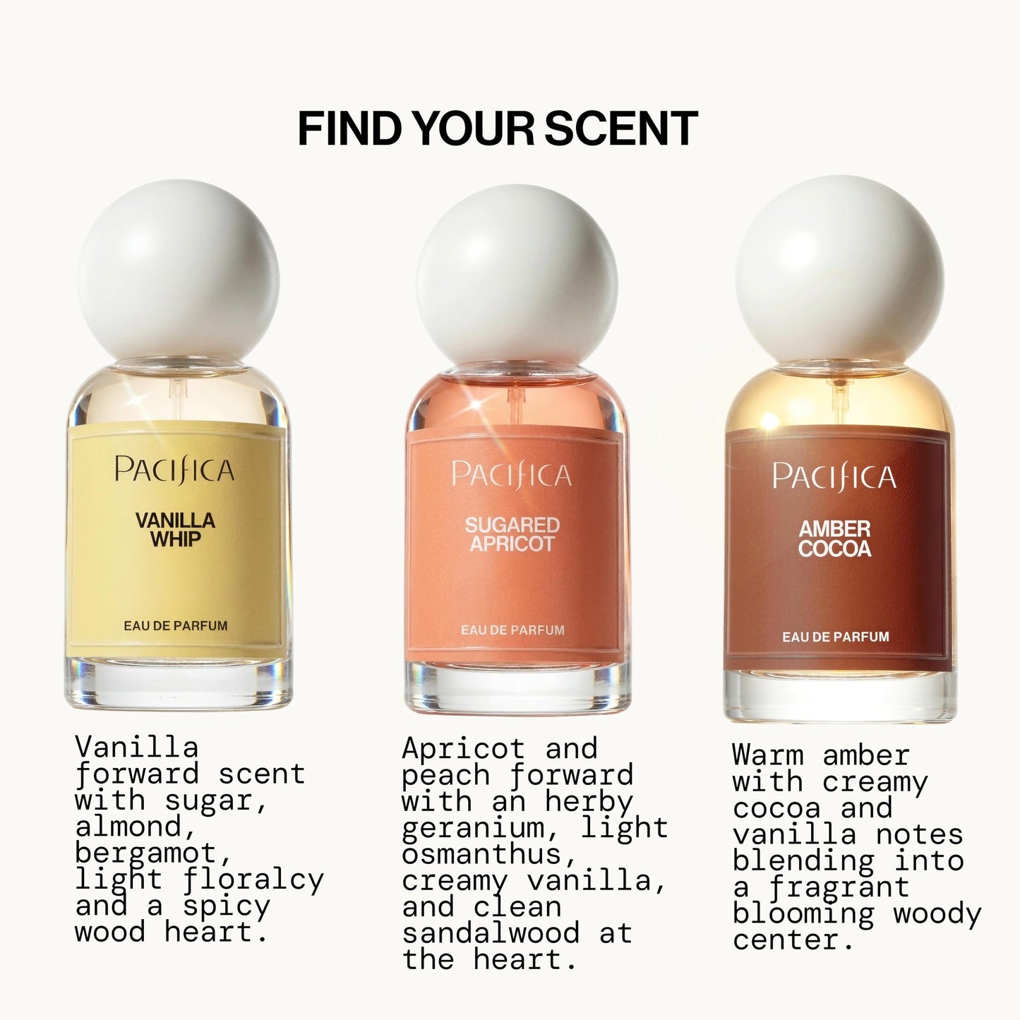 Pacifica Amber Cocoa Eau de Parfum – Warm Spiced Gourmand Perfume for Women with Cinnamon, Coffee, Vanilla & Sandalwood, Long Lasting, Vegan, Cruelty-Free, Paraben-Free, 1 fl oz