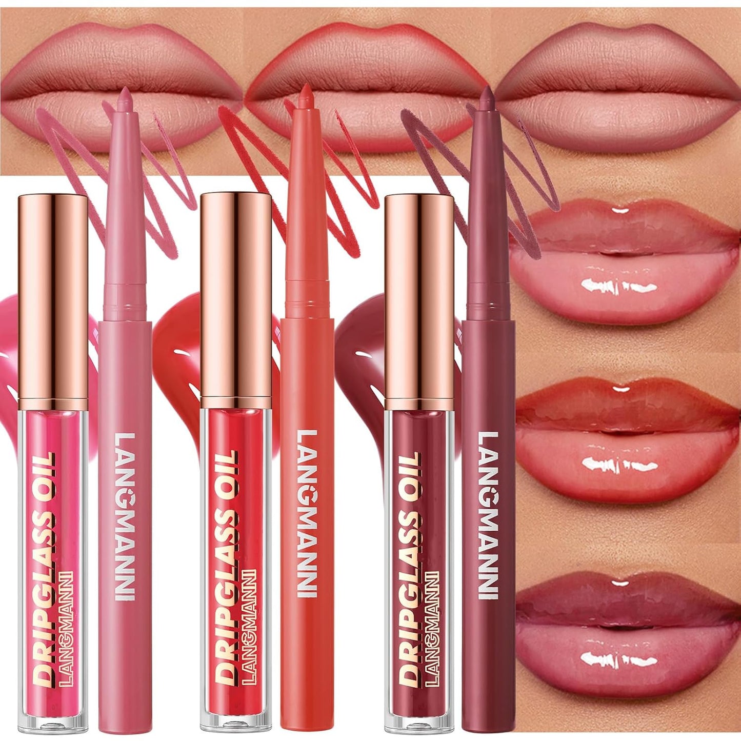Matte Liquid Lipstick Set - 12Pcs Velvety Nude Lip Stain & Liner | Waterproof Long Wear Makeup Gift Set